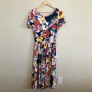 Asos Botanical Print midi dress.
